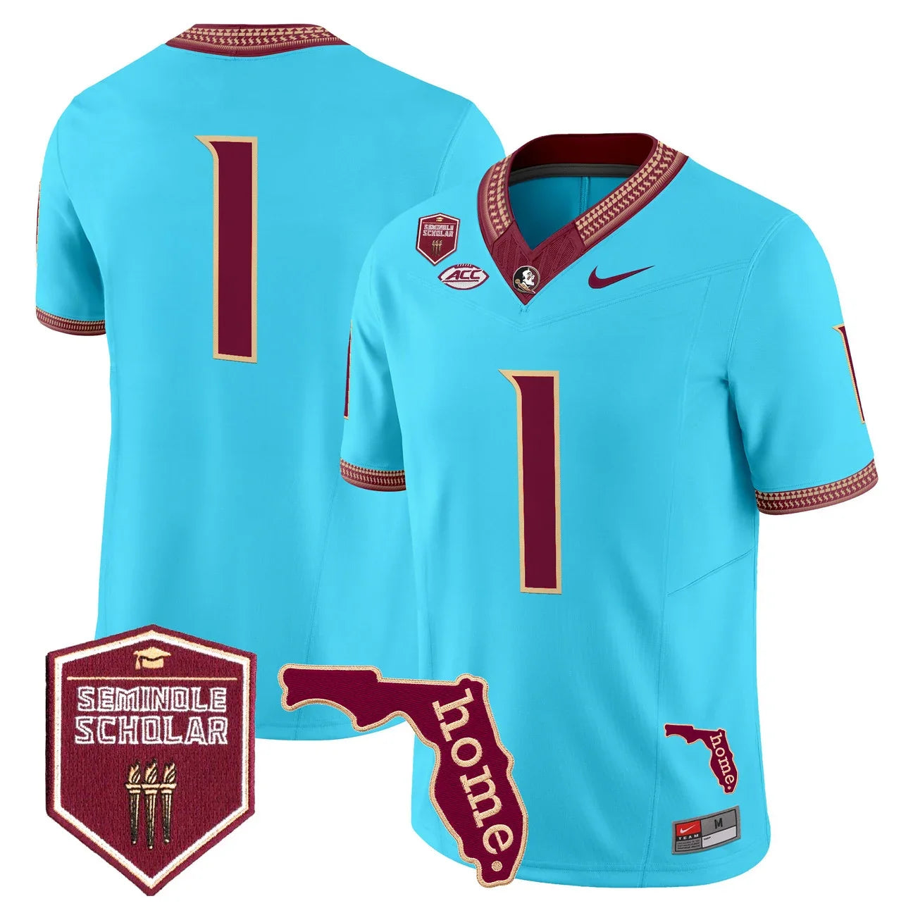 Men's Florida State Seminoles 2026 Seminole Scholar Patch Vapor Limited Jersey - All Stitched