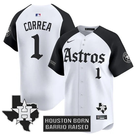 Men's Houston Astros 'Gothic Edition' Vapor Premier Limited Jersey - All Stitched