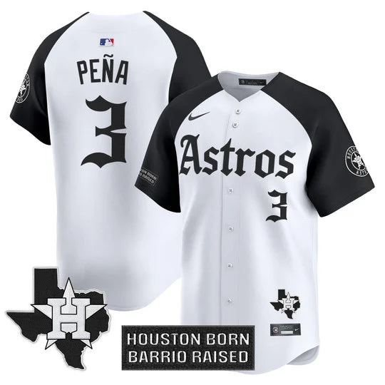 Men's Houston Astros 'Gothic Edition' Vapor Premier Limited Jersey - All Stitched