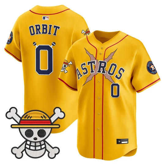 Men's Houston Astros x One Piece Vapor Premier Limited Jersey - Stitched