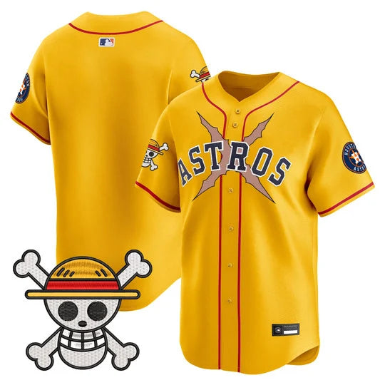 Men's Houston Astros x One Piece Vapor Premier Limited Jersey - Stitched