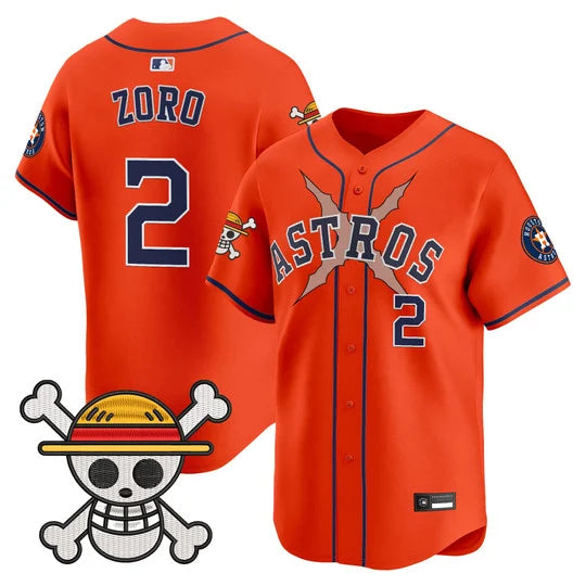 Men's Houston Astros x One Piece Vapor Premier Limited Jersey - Stitched