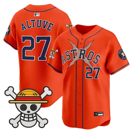 Men's Houston Astros x One Piece Vapor Premier Limited Jersey - Stitched