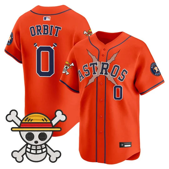 Men's Houston Astros x One Piece Vapor Premier Limited Jersey - Stitched