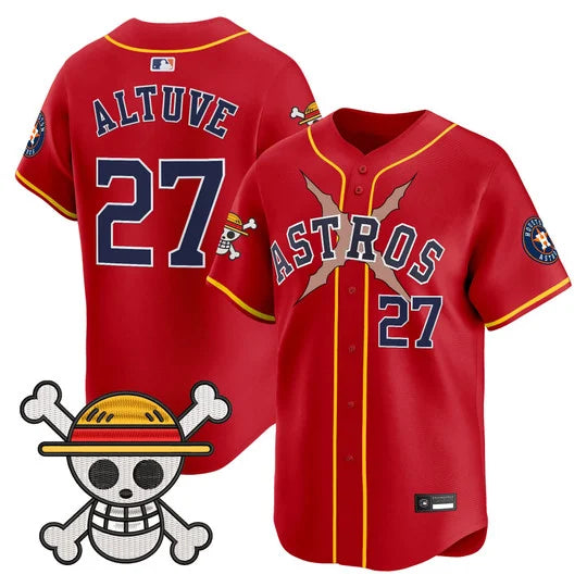 Men's Houston Astros x One Piece Vapor Premier Limited Jersey - Stitched
