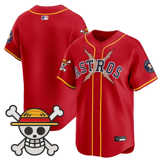 Men's Houston Astros x One Piece Vapor Premier Limited Jersey - Stitched