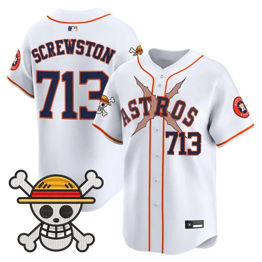 Men's Houston Astros x One Piece Vapor Premier Limited Jersey - Stitched