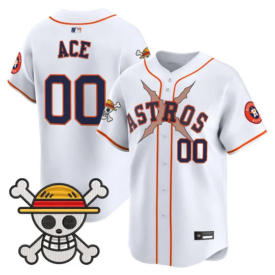 Men's Houston Astros x One Piece Vapor Premier Limited Jersey - Stitched