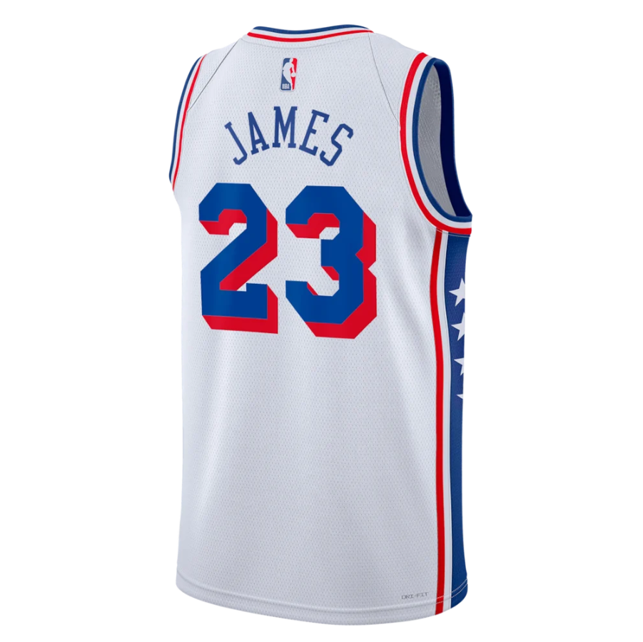 Unisex Philadelphia 76ers Lebron James Royal Swingman Jersey - All Stitched