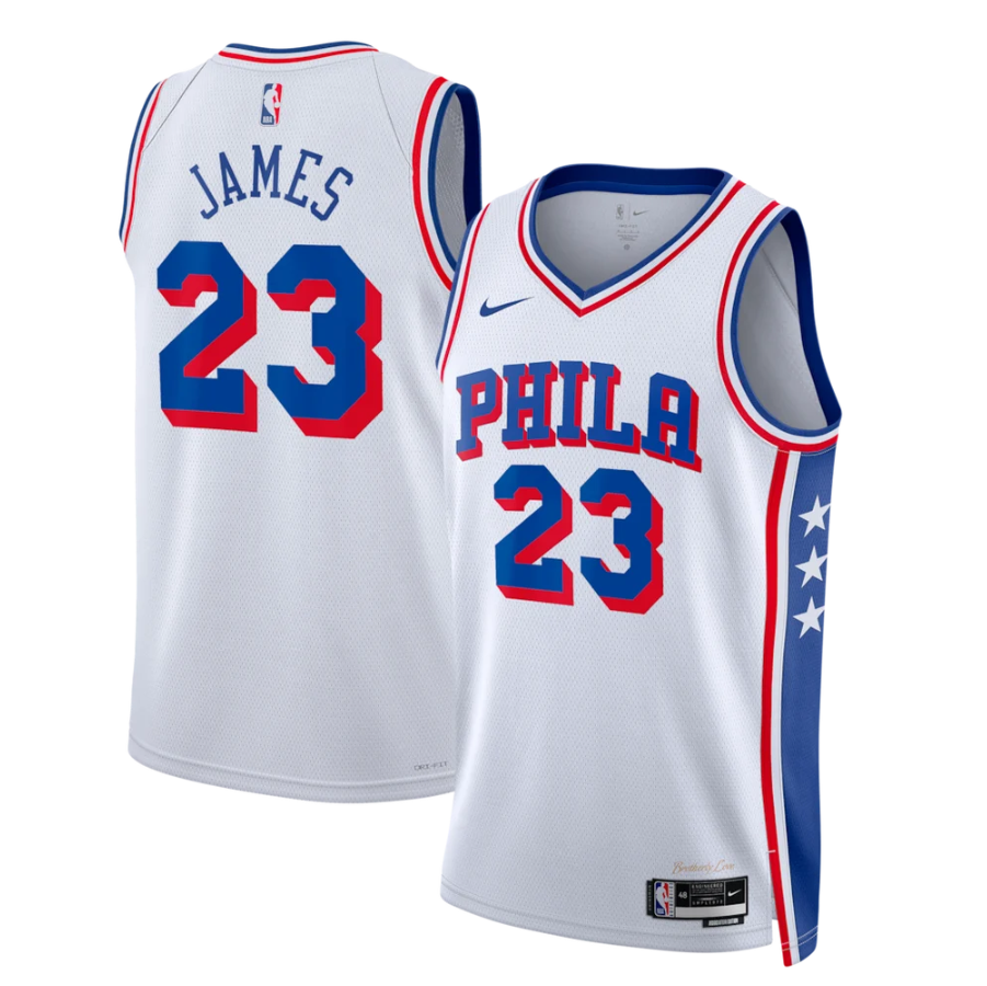 Unisex Philadelphia 76ers Lebron James Royal Swingman Jersey