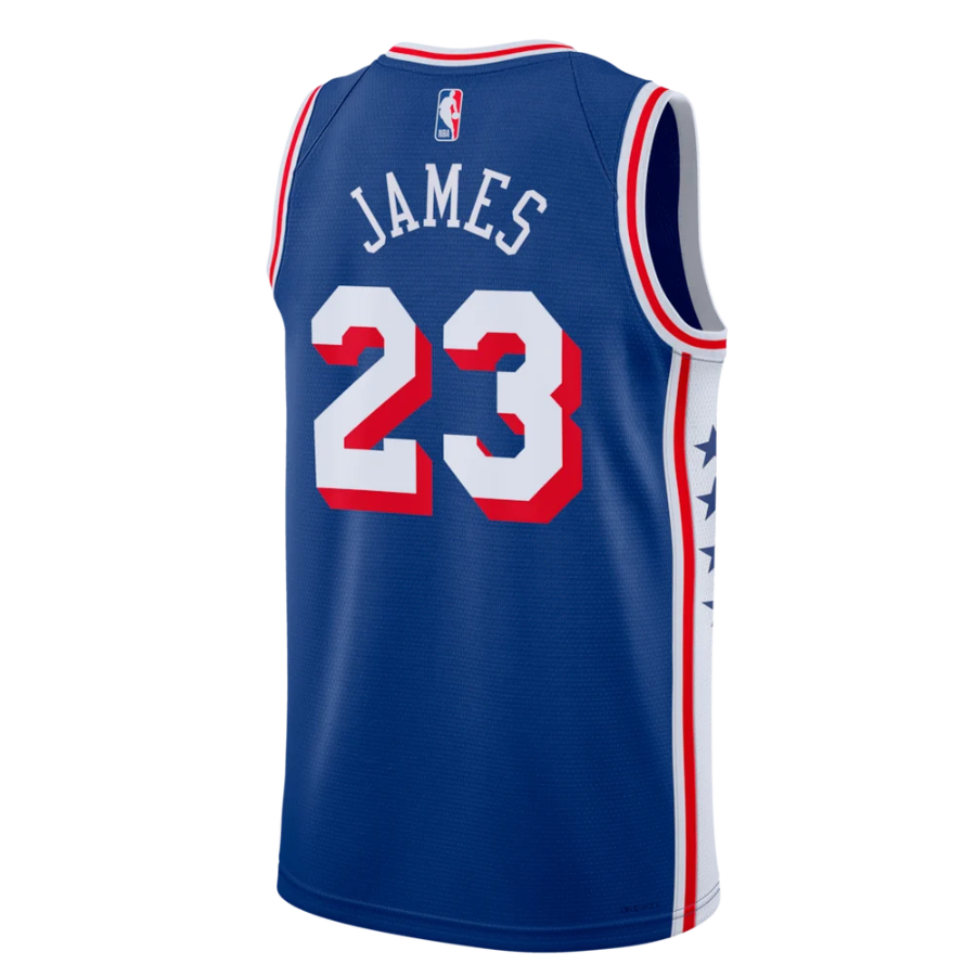 Unisex Philadelphia 76ers Lebron James Royal Swingman Jersey - All Stitched