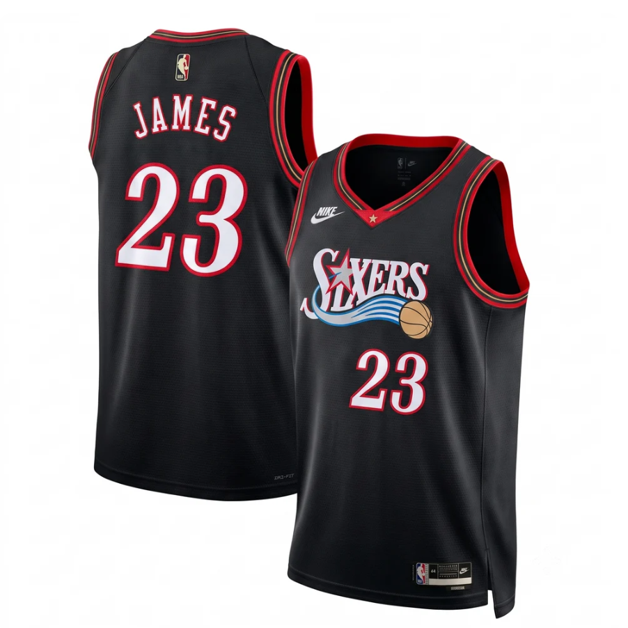 Unisex Philadelphia 76ers Lebron James Royal Swingman Jersey - All Stitched