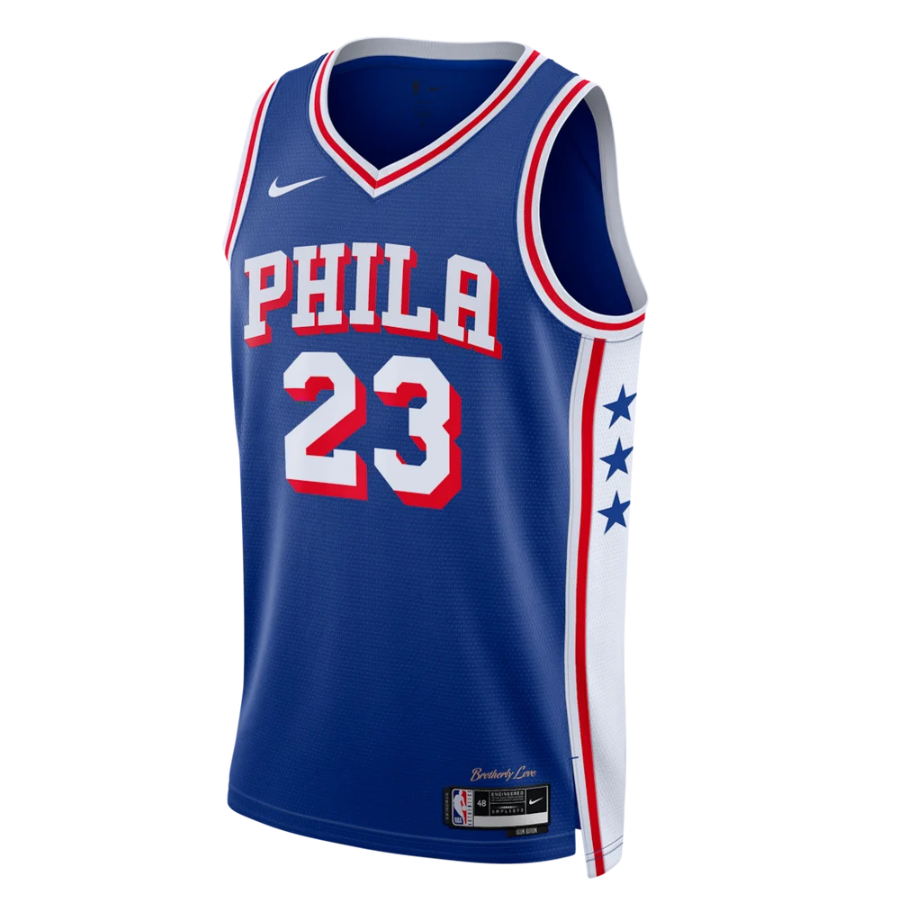 Unisex Philadelphia 76ers Lebron James Royal Swingman Jersey - All Stitched