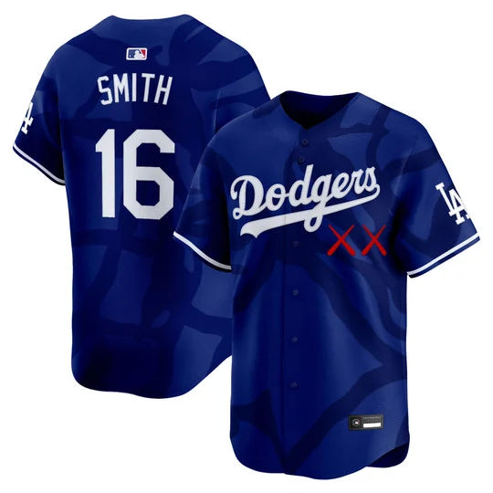 Men's Los Angeles Dodgers x KAWS Vapor Premier Limited Jersey - All Stitched
