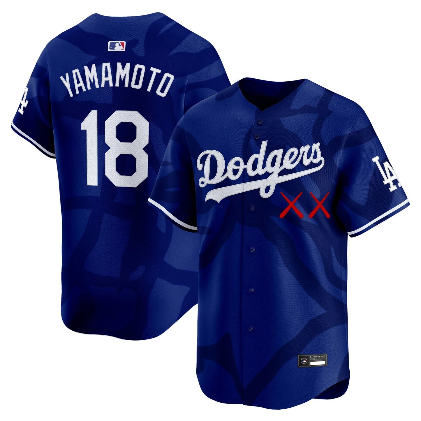 Men's Los Angeles Dodgers x KAWS Vapor Premier Limited Jersey - All Stitched