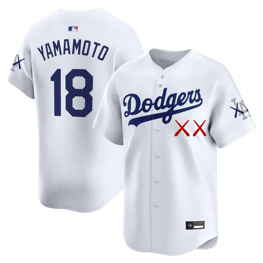 Men's Los Angeles Dodgers x KAWS Vapor Premier Limited Jersey - All Stitched