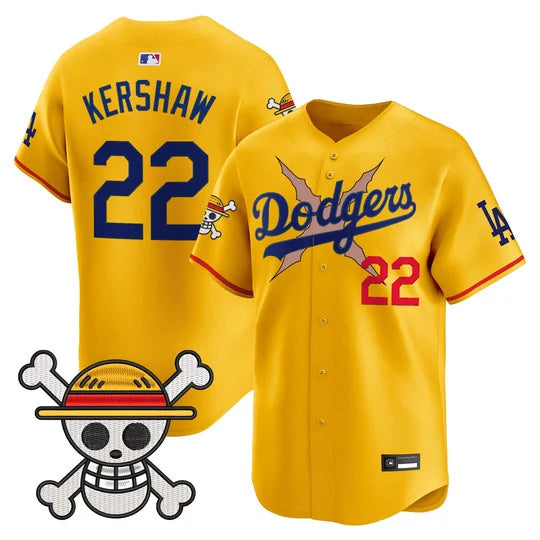Men's Los Angeles Dodgers x One Piece Vapor Premier Limited Jersey - Stitched