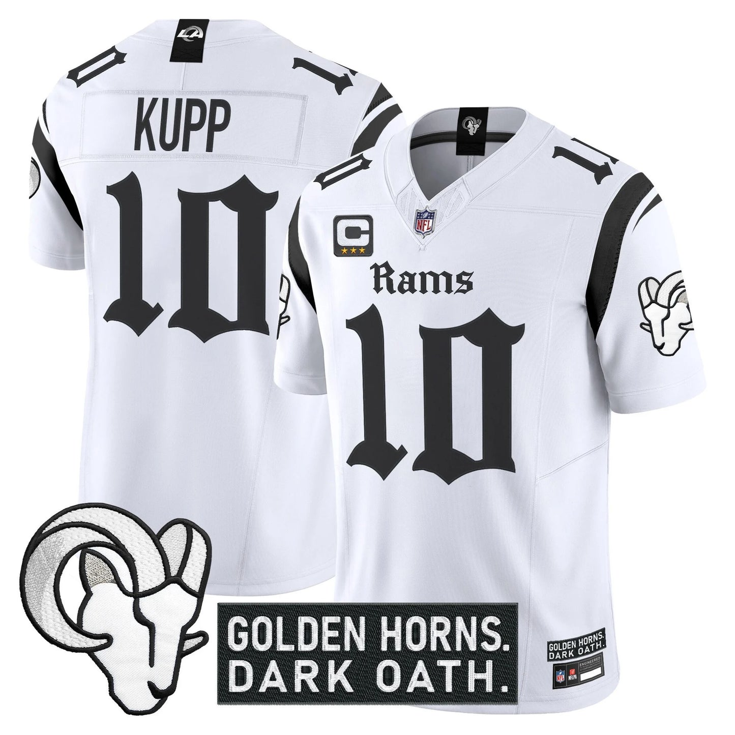 Men's Los Angeles Rams 'Gothic Horns Reforged Edition' Vapor Limited Jersey - All Stitched