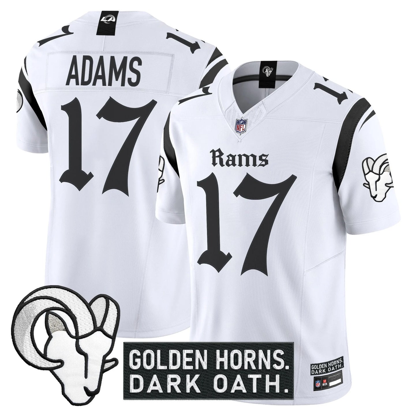 Men's Los Angeles Rams 'Gothic Horns Reforged Edition' Vapor Limited Jersey - All Stitched