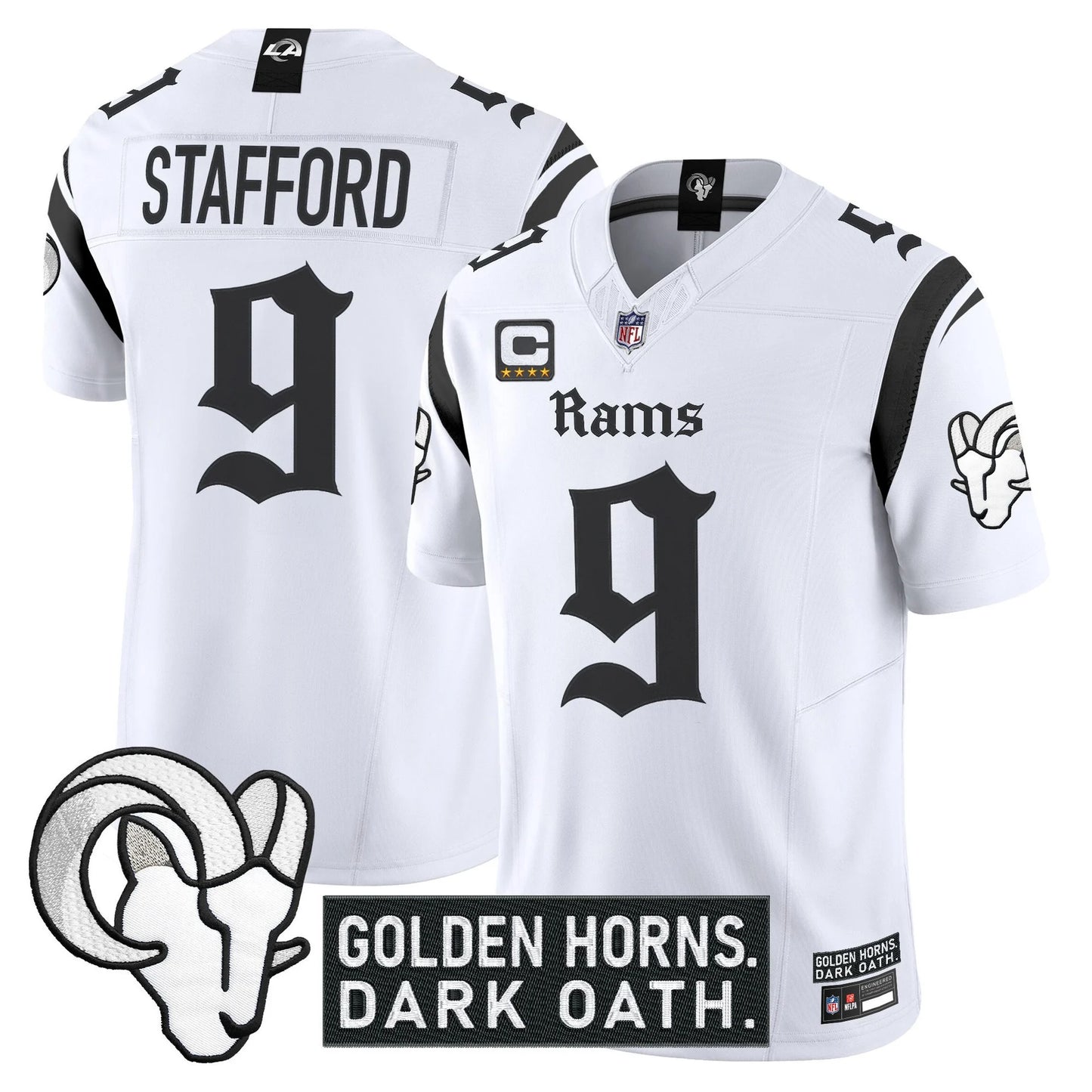 Men's Los Angeles Rams 'Gothic Horns Reforged Edition' Vapor Limited Jersey - All Stitched