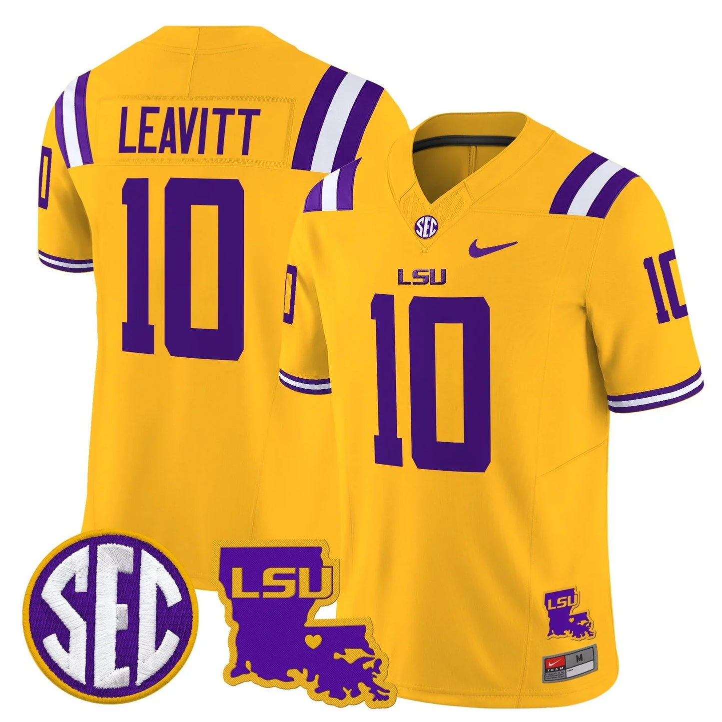 Men's LSU Tigers 2026 Louisiana Patch Vapor Limited Jersey - All Stitched