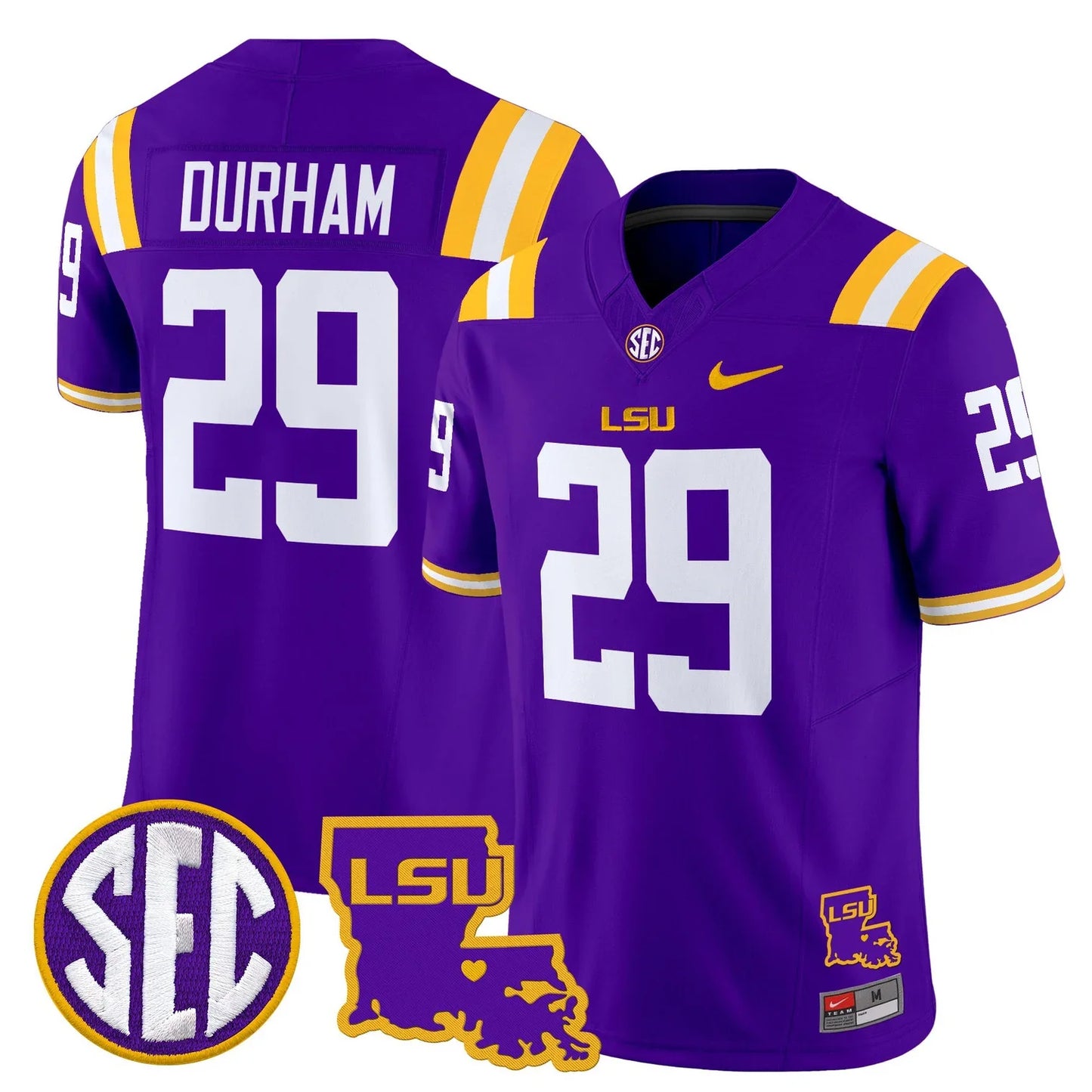 LSU Tigers 2026 Louisiana Patch NFL Jersey