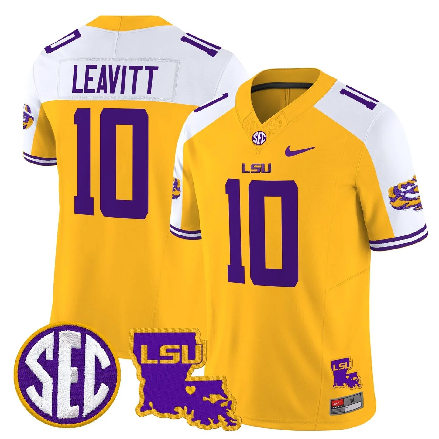 Men's LSU Tigers 2026 Louisiana Patch Vapor Limited Jersey - All Stitched