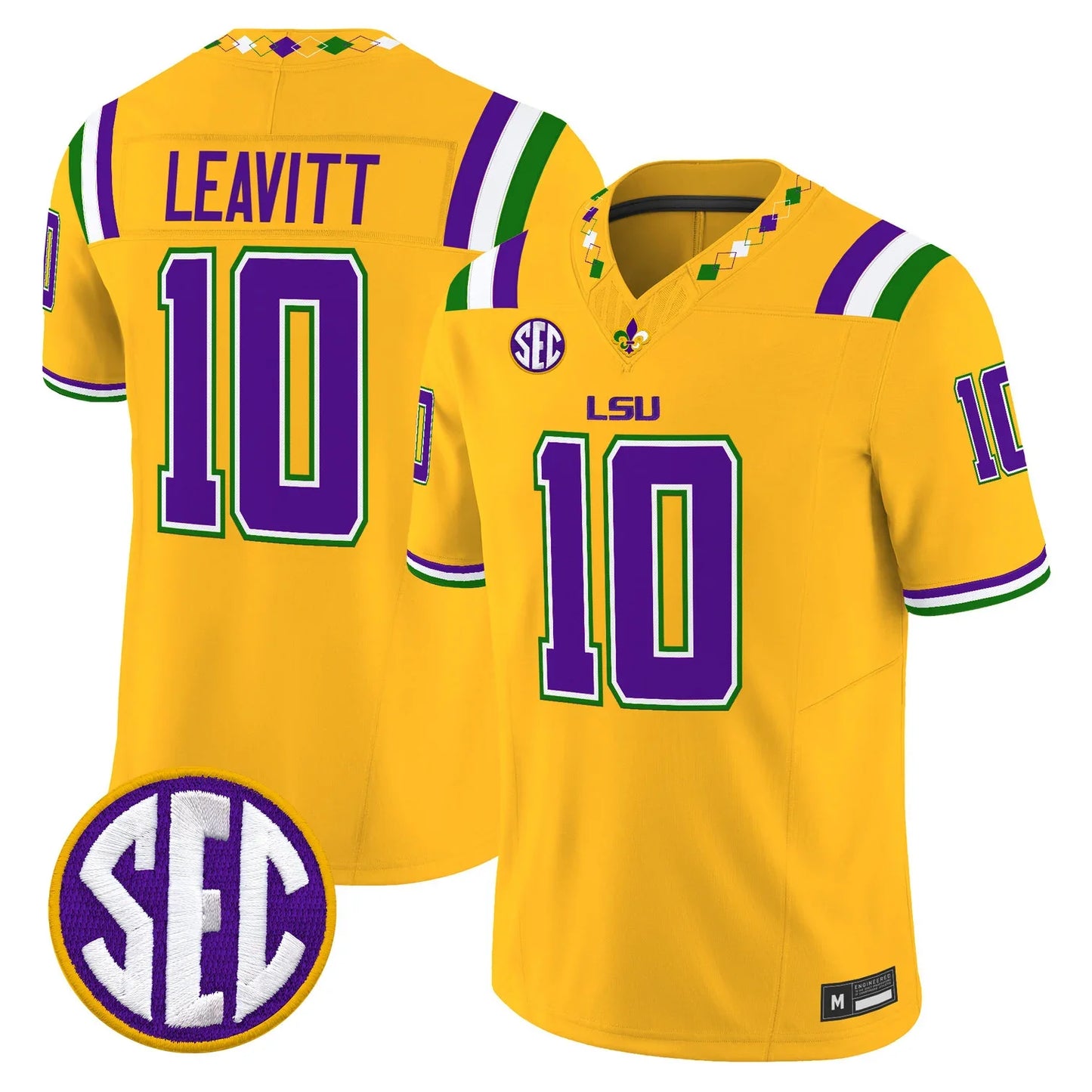 LSU Tigers 2026 Mardi Gras Edition Gold Jersey