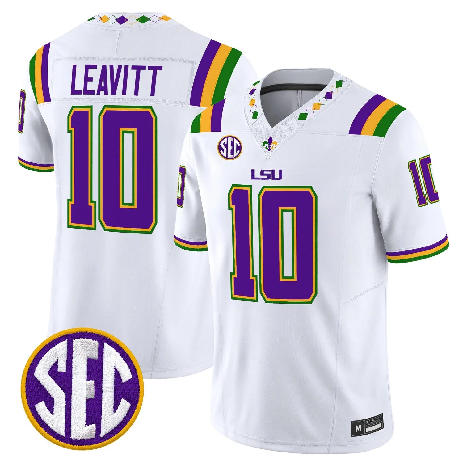 LSU Tigers 2026 Mardi Gras Edition Jersey in White