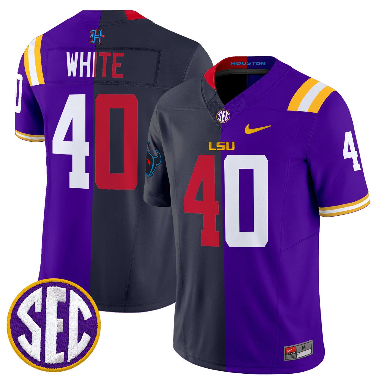 LSU Tigers Split Vapor Limited Jerseys V2