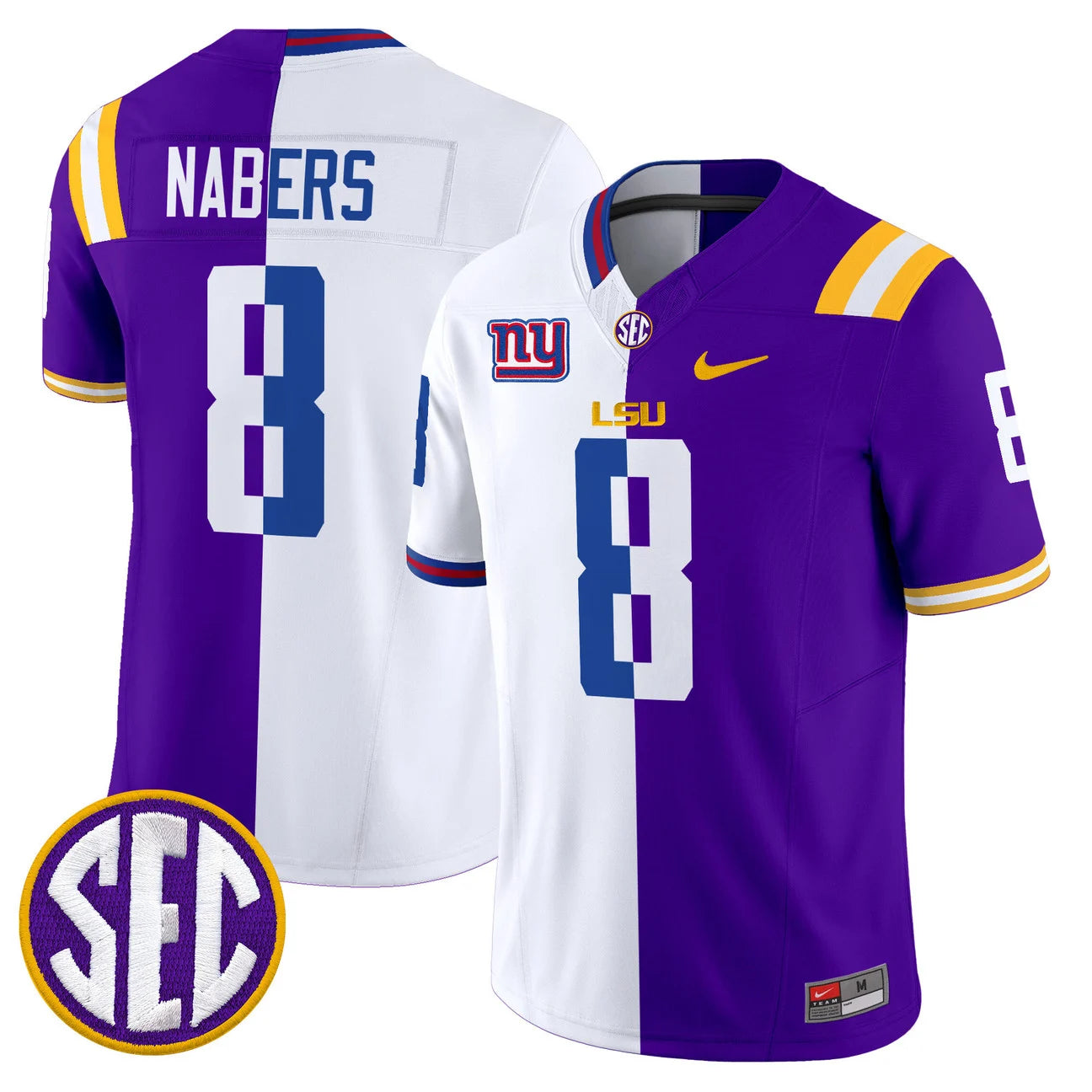 LSU Tigers Split Vapor Limited Stitched Jersey V2