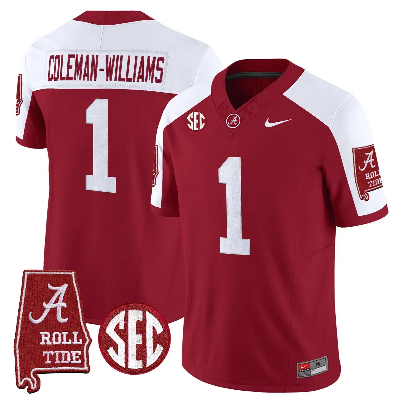 Men's Alabama Crimson Tide 2026 Map Jersey - All Stitched