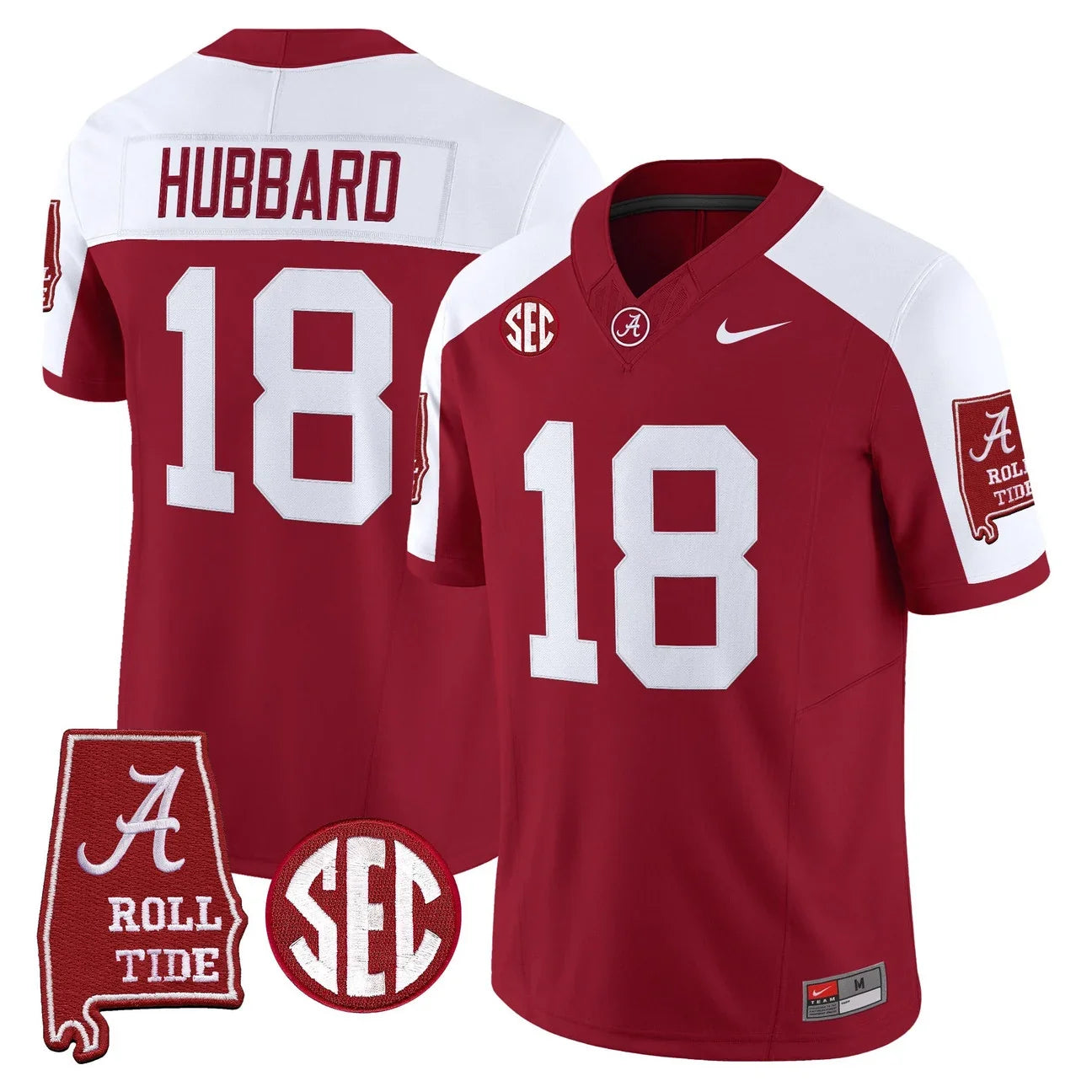 Men's Alabama Crimson Tide 2026 Vapor Limited Jersey - Alabama Map - All Stitched