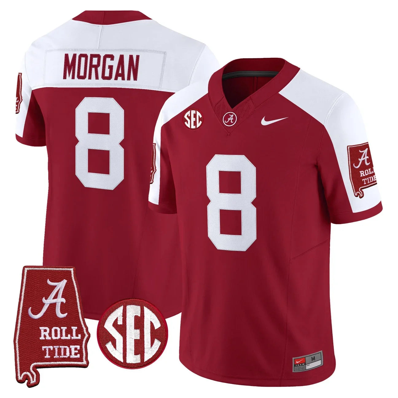 Men's Alabama Crimson Tide 2026 Vapor Limited Jersey - Alabama Map - All Stitched