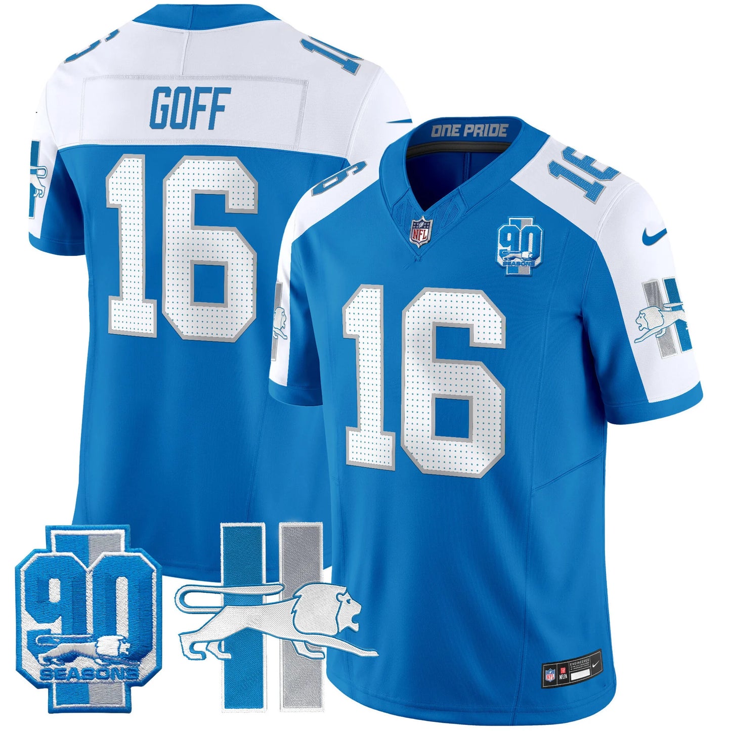 Men's Detroit Lions 1946 Throwback Vapor Limited Jersey - All Stitched