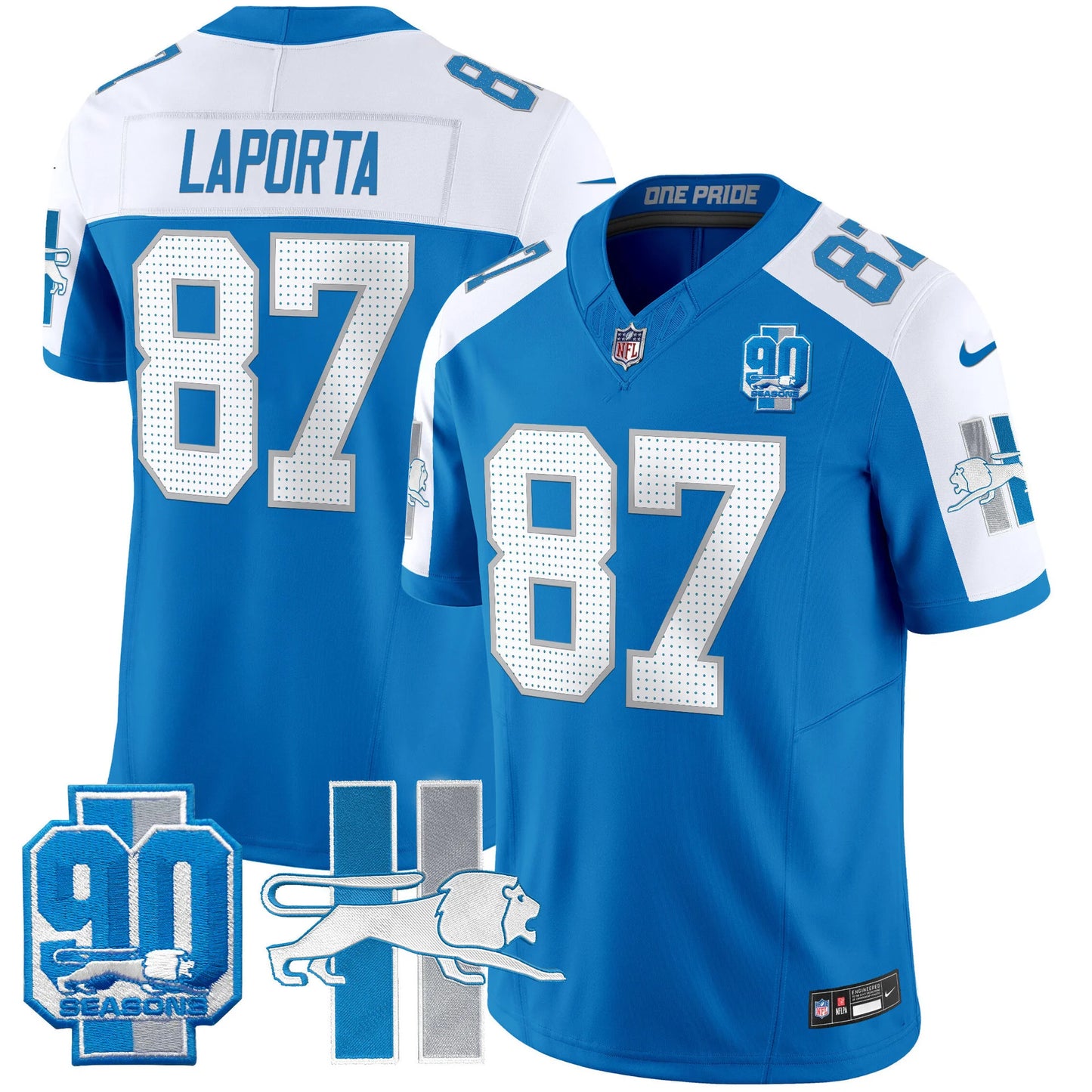 Men's Detroit Lions 1946 Throwback Vapor Limited Jersey - All Stitched