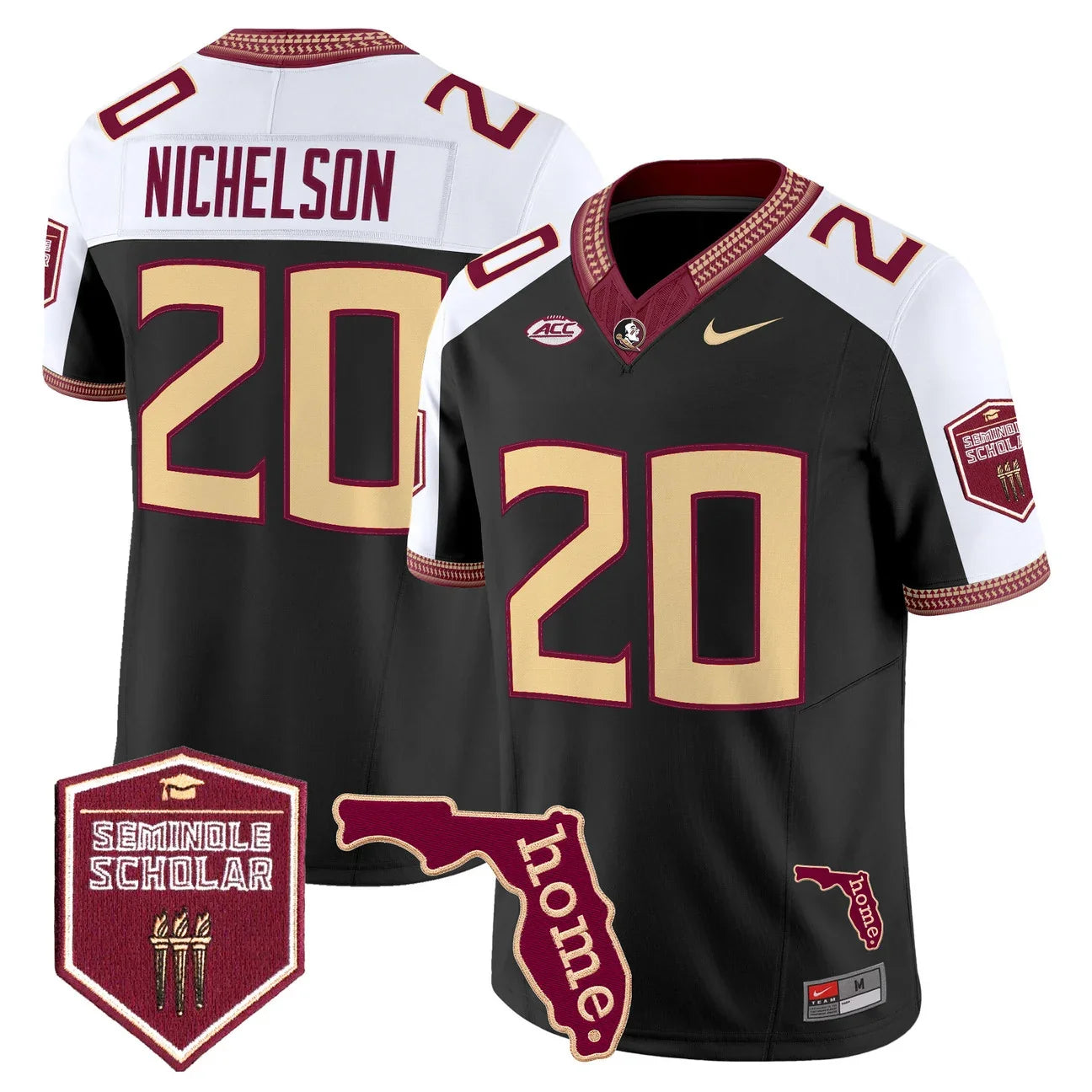 Men's Florida State Seminoles 2026 Seminole Scholar Patch Vapor Limited Jersey - All Stitched