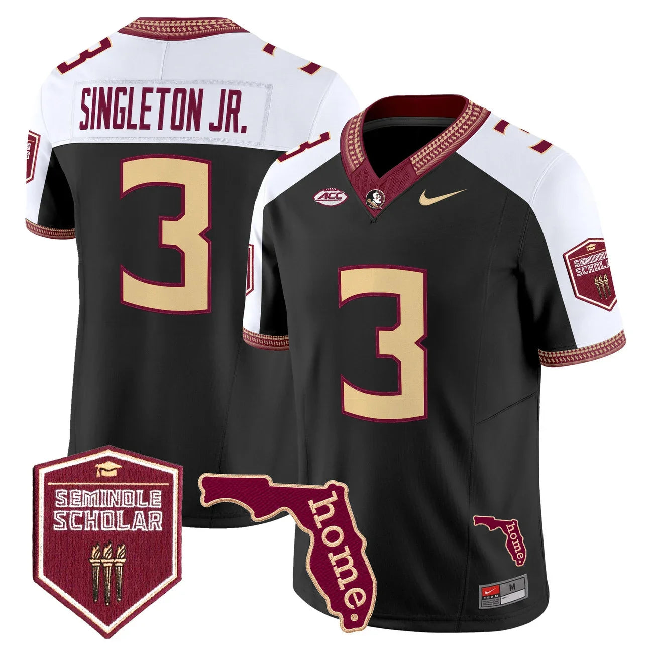 Men's Florida State Seminoles 2026 Seminole Scholar Patch Vapor Limited Jersey - All Stitched