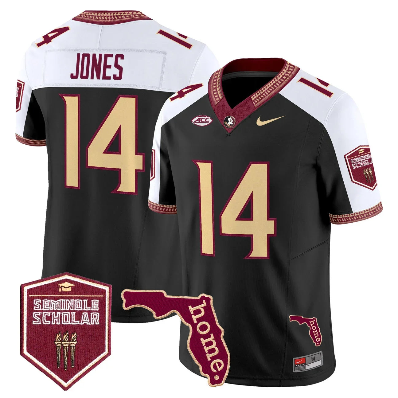 Men's Florida State Seminoles 2026 Seminole Scholar Patch Vapor Limited Jersey - All Stitched