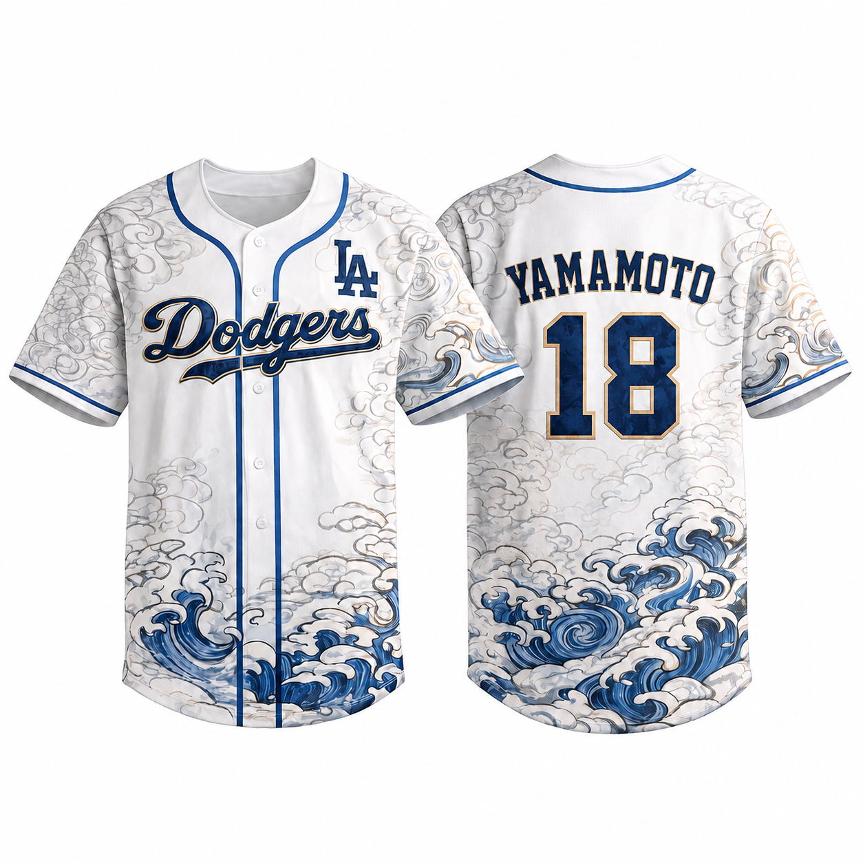 Mne's Los Angeles Wave Heritage Baseball Jersey
