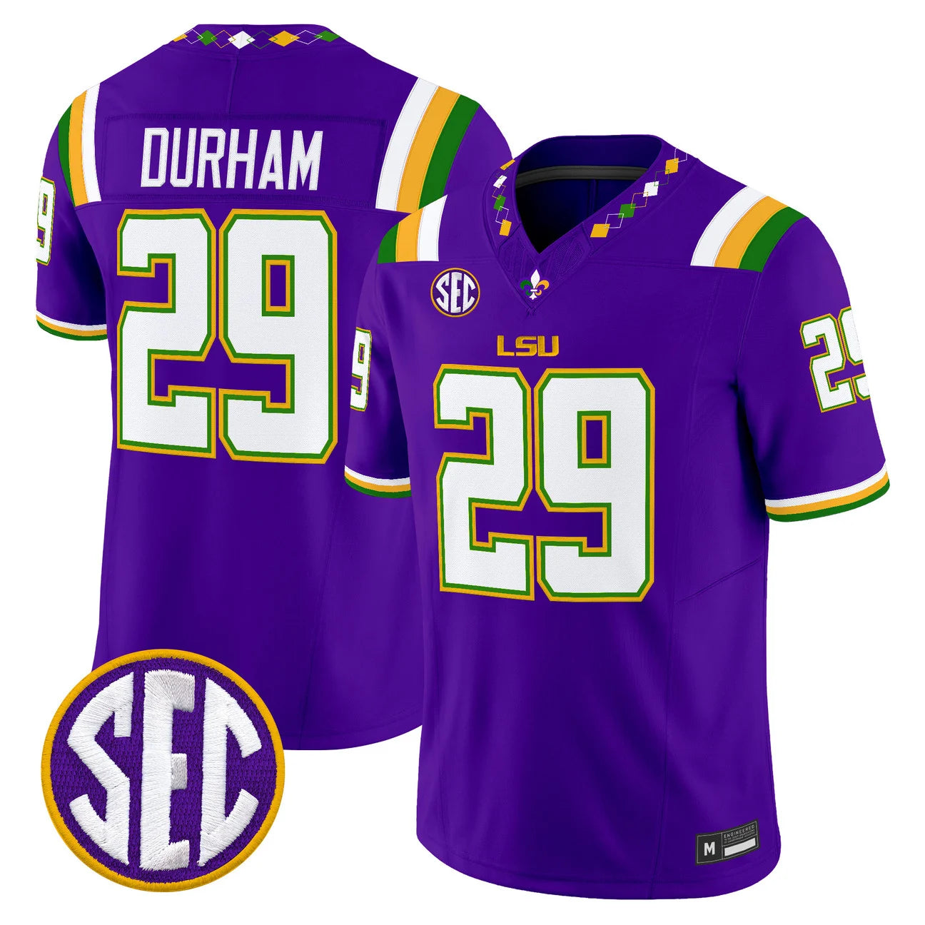 Men's LSU Tigers 2026 "Mardi Gras Edition'' Vapor Limited Jersey - All Stitched