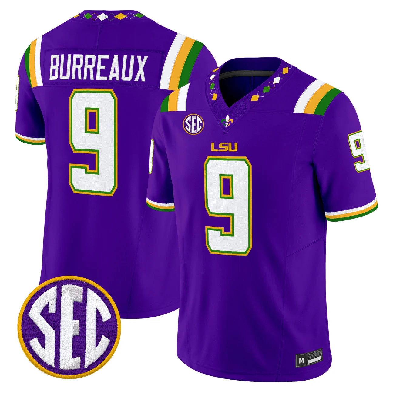 Men's LSU Tigers 2026 "Mardi Gras Edition'' Vapor Limited Jersey - All Stitched