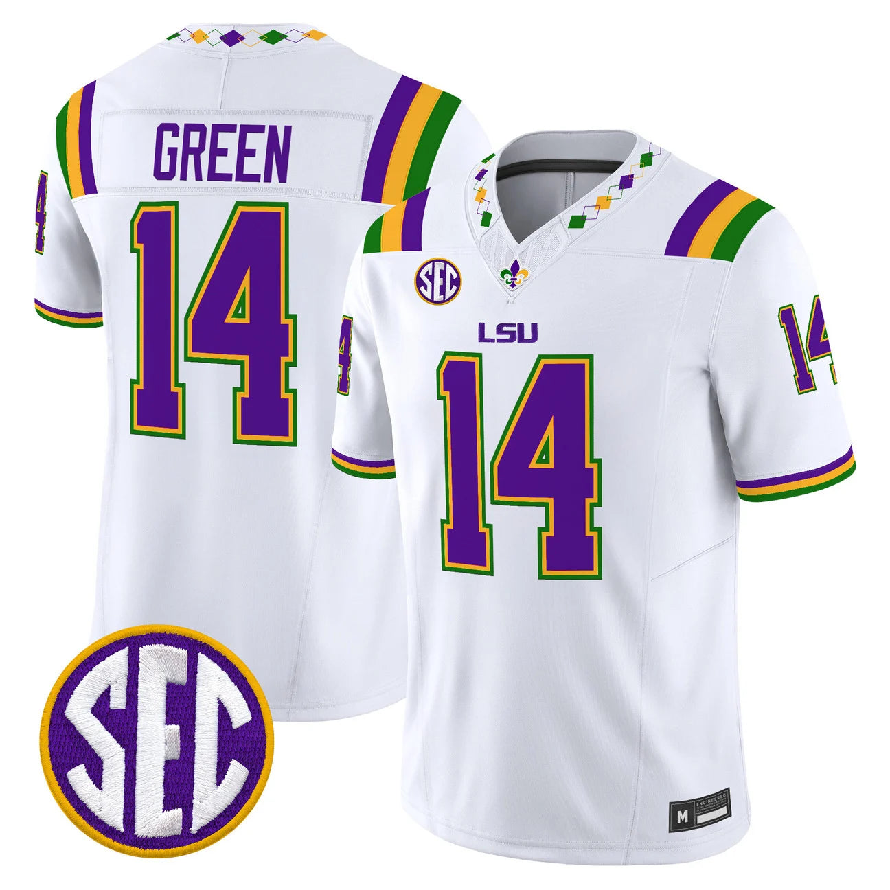 Men's LSU Tigers 2026 "Mardi Gras Edition'' Vapor Limited Jersey - All Stitched