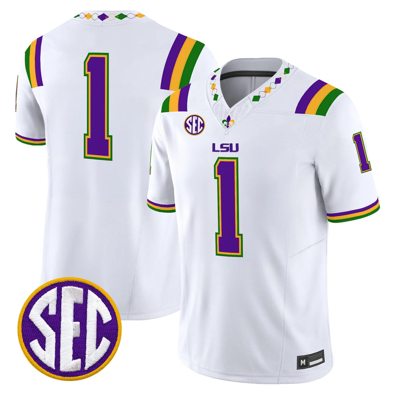 Men's LSU Tigers 2026 "Mardi Gras Edition'' Vapor Limited Jersey - All Stitched