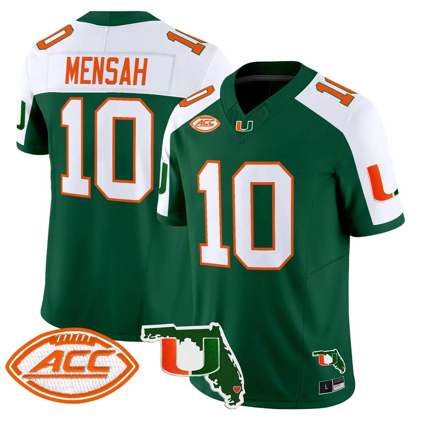 Men's Miami Hurricanes 2026 Florida Patch Vapor Limited Jersey - All Stitched