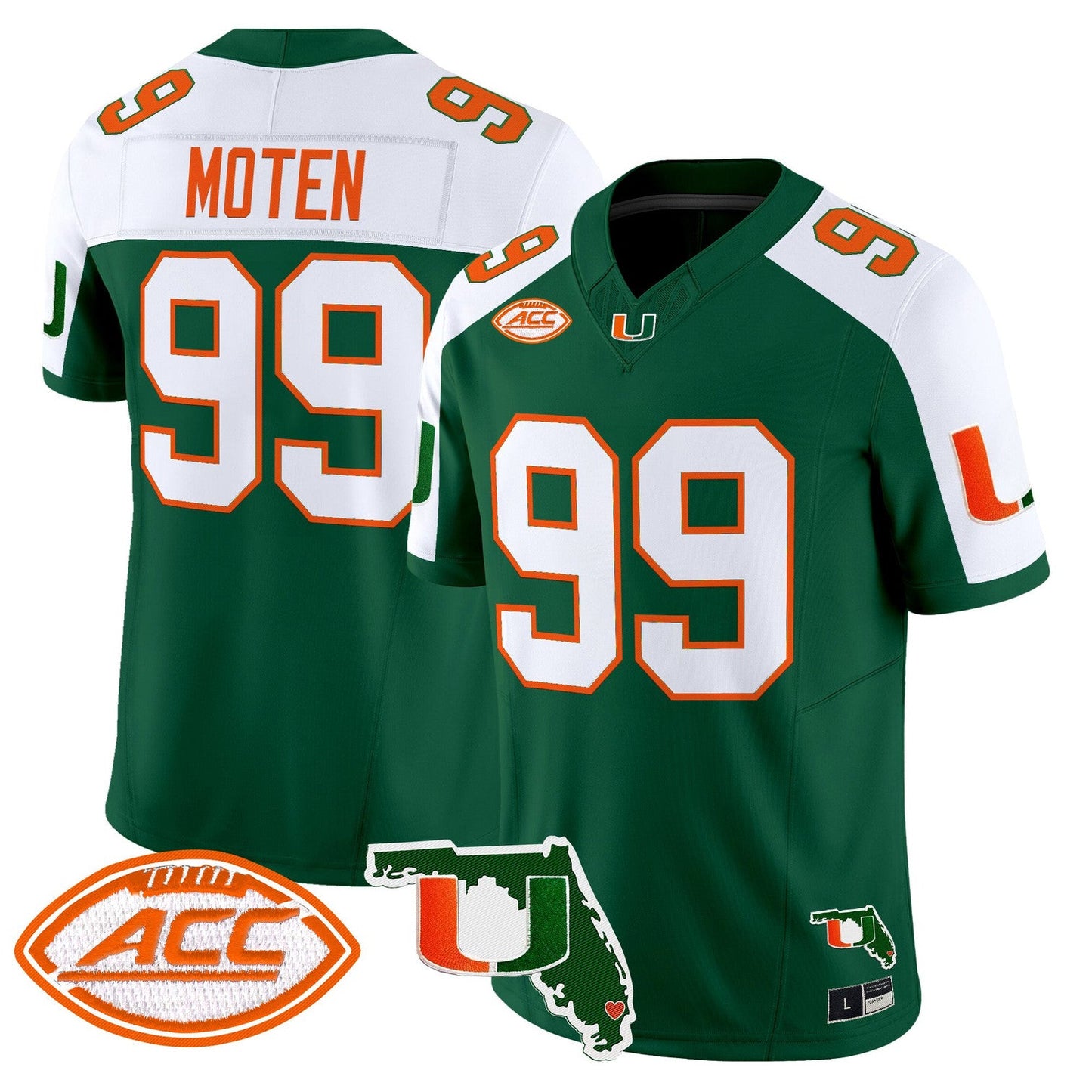 Men's Miami Hurricanes 2026 Florida Patch Vapor Limited Jersey - All Stitched