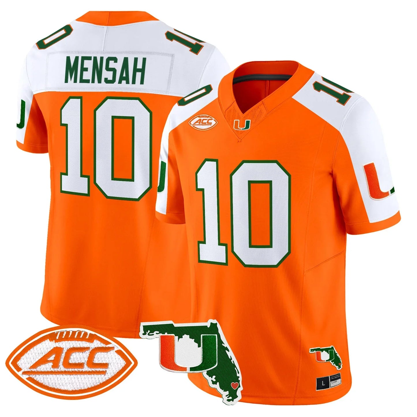 Men's Miami Hurricanes 2026 Florida Patch Vapor Limited Jersey - All Stitched
