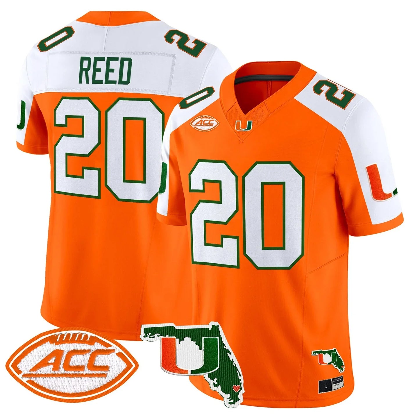 Men's Miami Hurricanes 2026 Florida Patch Vapor Limited Jersey - All Stitched