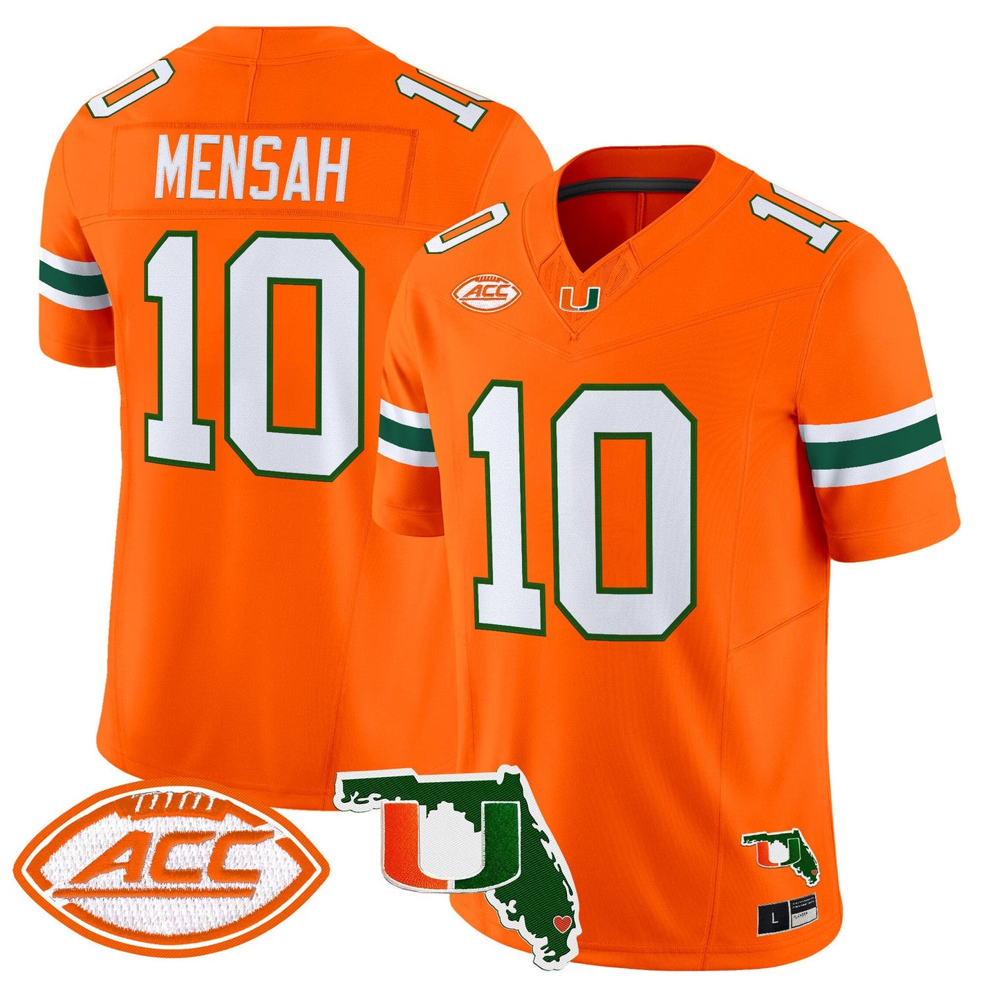 Men's Miami Hurricanes 2026 Florida Patch Vapor Limited Jersey - All Stitched