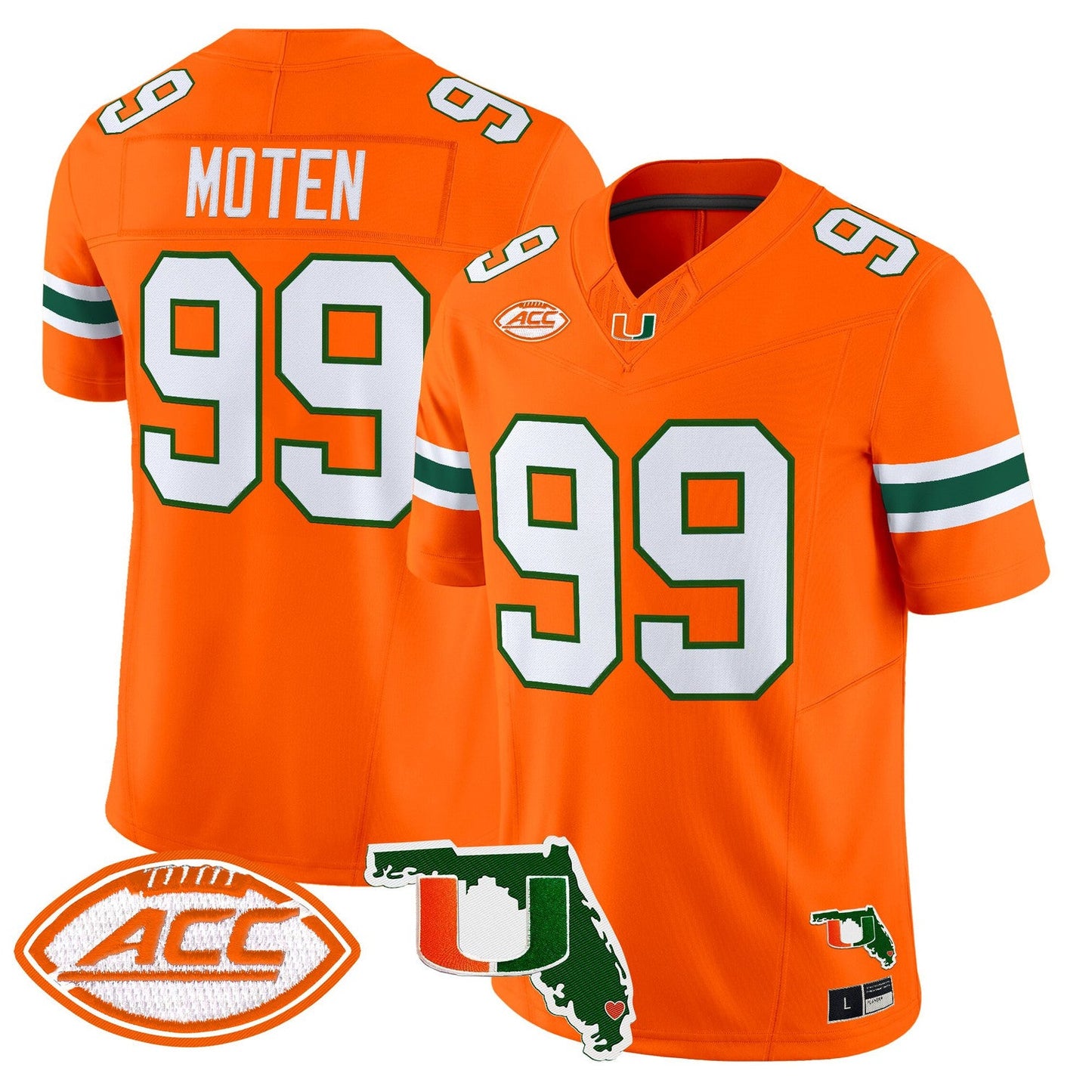 Men's Miami Hurricanes 2026 Florida Patch Vapor Limited Jersey - All Stitched